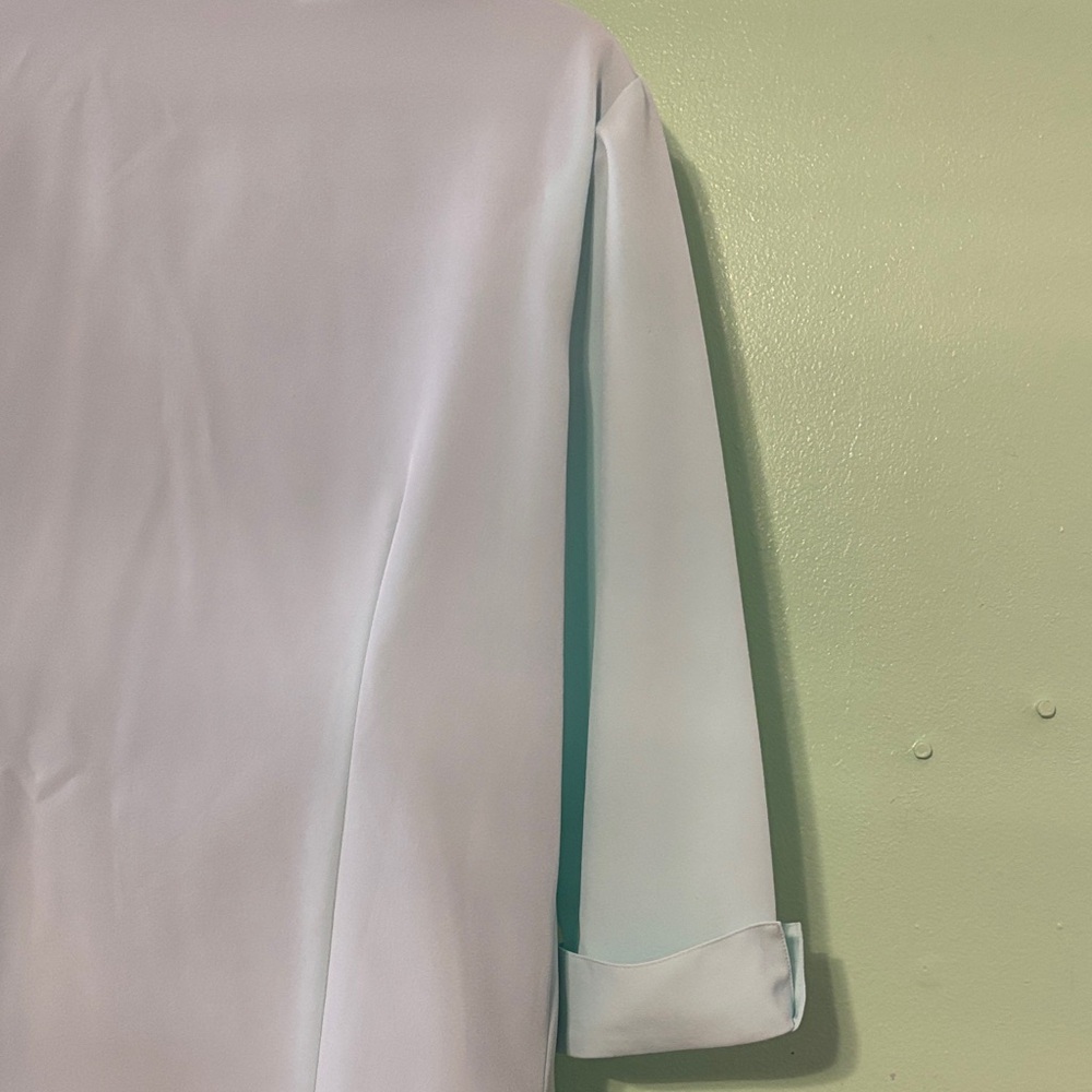 Chic Embroidered Turquoise Button Down Blouse. Of… - image 7